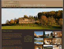 Tablet Screenshot of chateaudemirabel.com